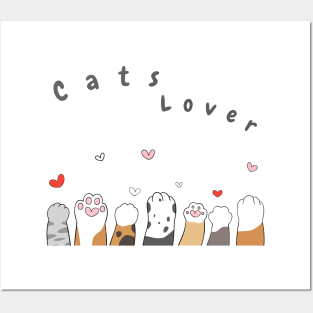 t shirt cats lover i love cats so much Posters and Art